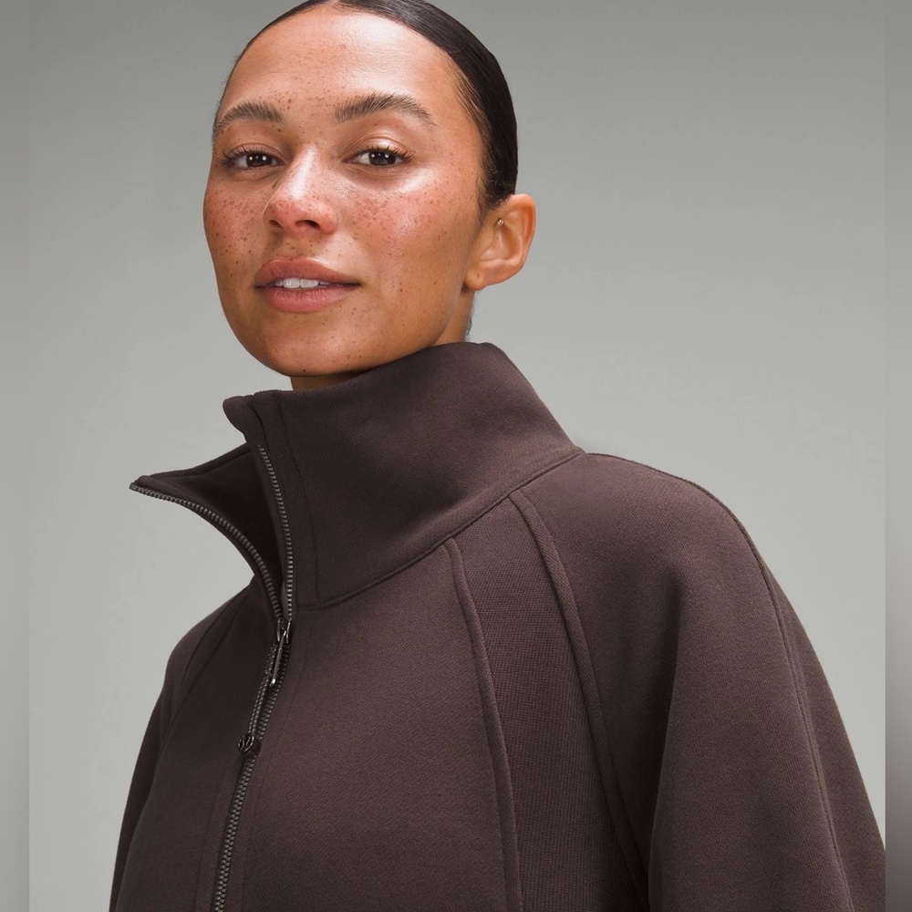 NWT espresso Lululemon Scuba Funnel neck oversized Full-Zip sweatshirt